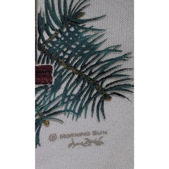 Vintage Morning Star Birds Cage Crewneck Sweatshirt‎ White/Maroon size Medium - Picture 6 of 9